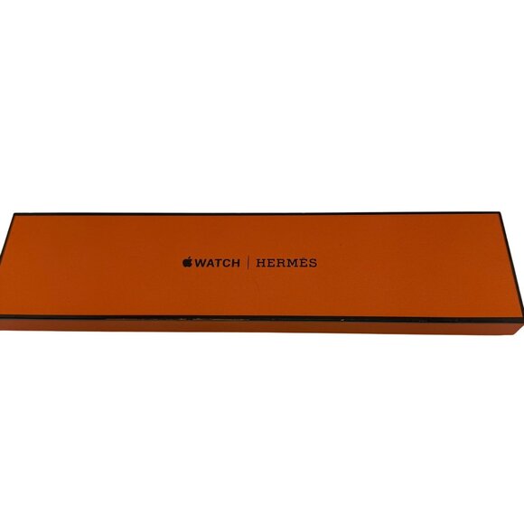 Hermès Apple Watch Band 44mm M/L Orange Silicone Replacement Strap - Picture 8 of 10